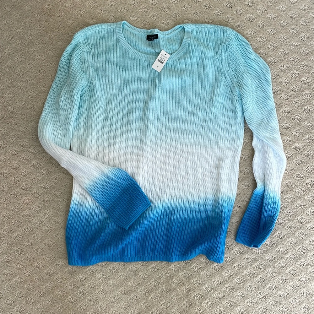 Ombré cotton sweater. New with tags. Never worn.